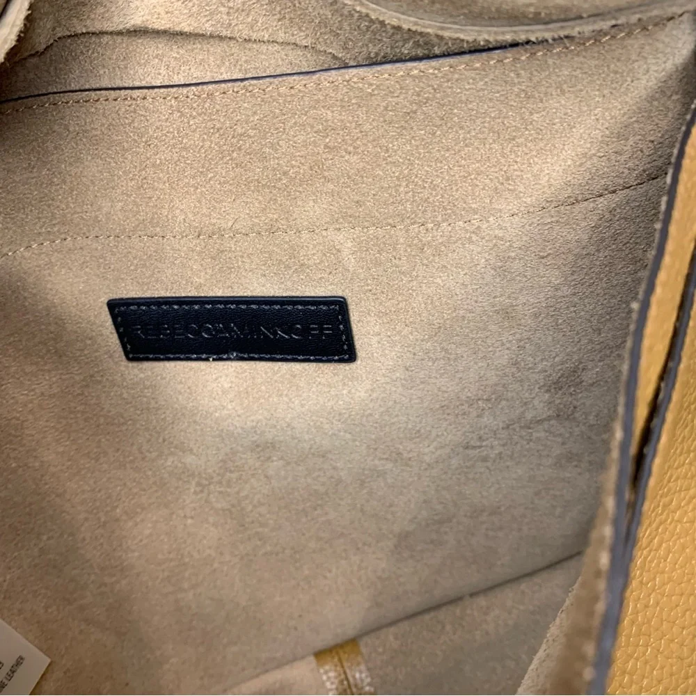 ❤️Price Drop❤️HP⭐️❤️Rebecca Minkoff Tan Leather Messenger Satchel - Picture 9 of 16